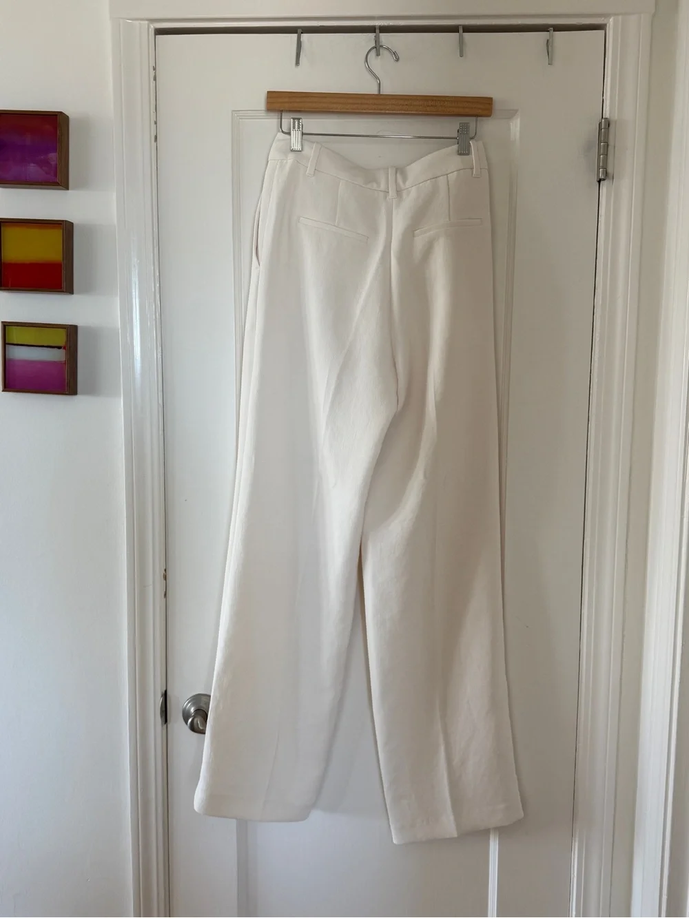 Aritzia White Effortless Pant - Picture 2 of 3